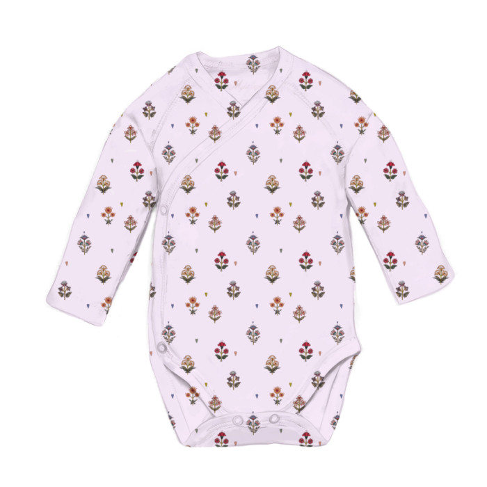 Боді Kimono з довгим рукавом для немовлят BLS004