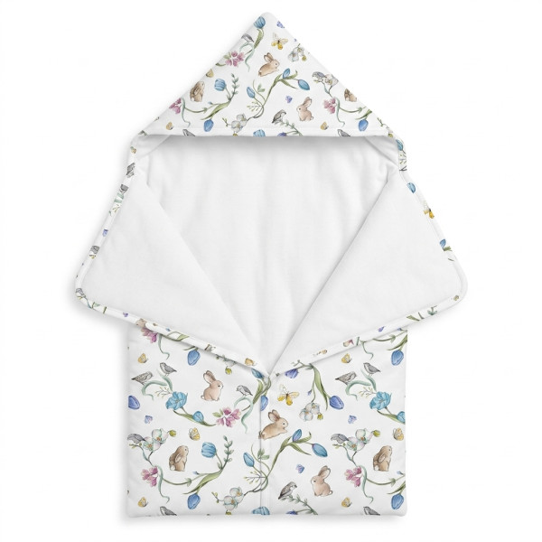 Затишний Конверт (кокон) Babynest C001 BLOSSOM BLUE