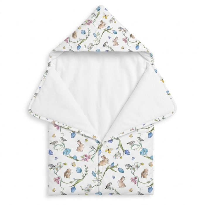 Затишний Конверт (кокон) Babynest C001 BLOSSOM BLUE