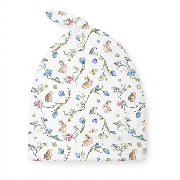 Шапочка з вузликом з бавовни Supima H003 BLOSSOM BLUE