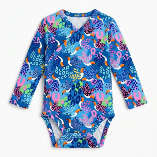 Боді Kimono з довгим рукавом для немовлят BLS004
