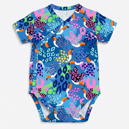 Боді Kimono з кортким рукавом для немовлят BSHL004