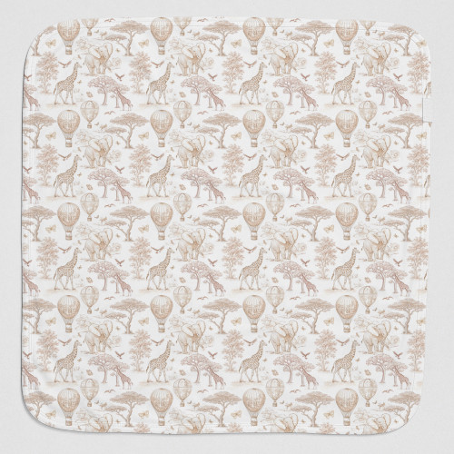 Двухслойное одеяльце-пеленка для малышей BL001  Sand Toile Africa
