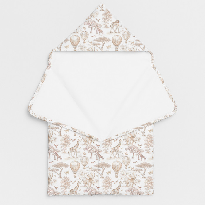Затишний Конверт (кокон) Babynest C001 Sand Toile Africa