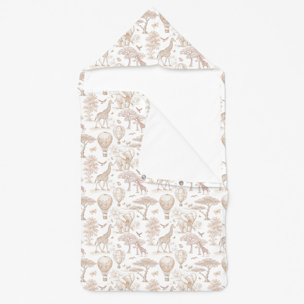 Затишний Конверт (кокон) Babynest C002 Sand Toile Africa