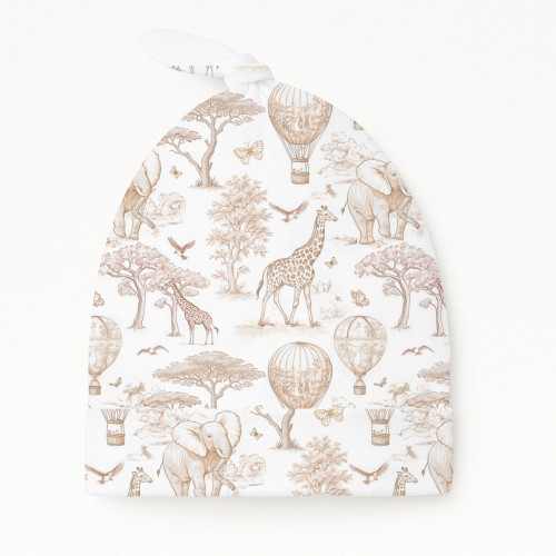 Шапочка з вузликом з бавовни Supima H003 Sand Toile Africa