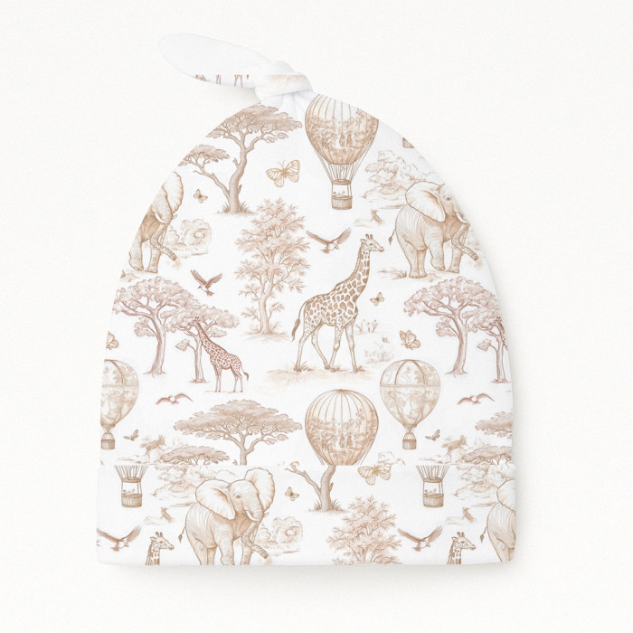 Шапочка з вузликом з бавовни Supima H003 Sand Toile Africa