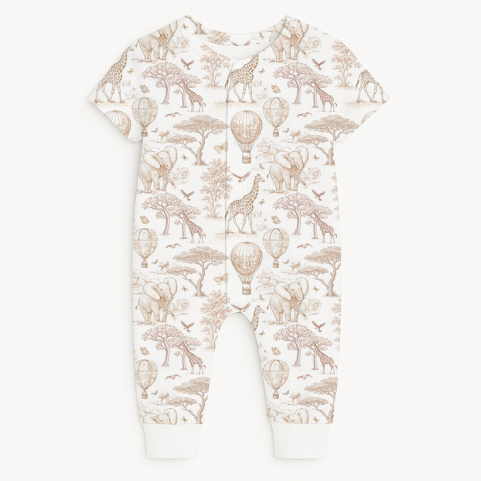 Ромпер з коротким рукавом K061 Sand Toile Africa