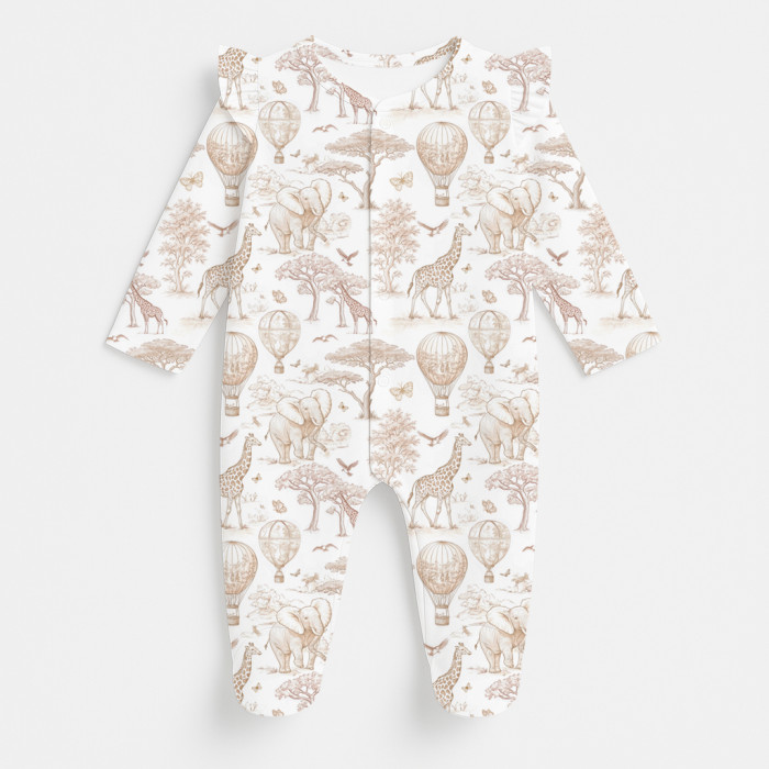 Сліп з рюшами для дівчинки із 100% бавовни Pima K065 Sand Toile Africa