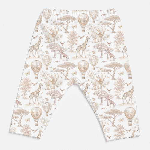 Легінси з органічної бавовни для дівчаток L003 Sand Toile Africa