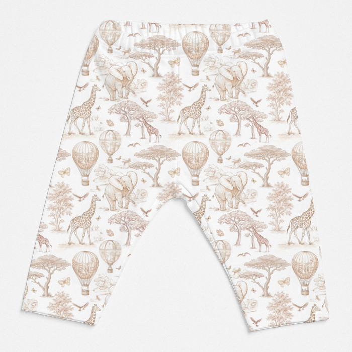 Легінси з органічної бавовни для дівчаток L003 Sand Toile Africa