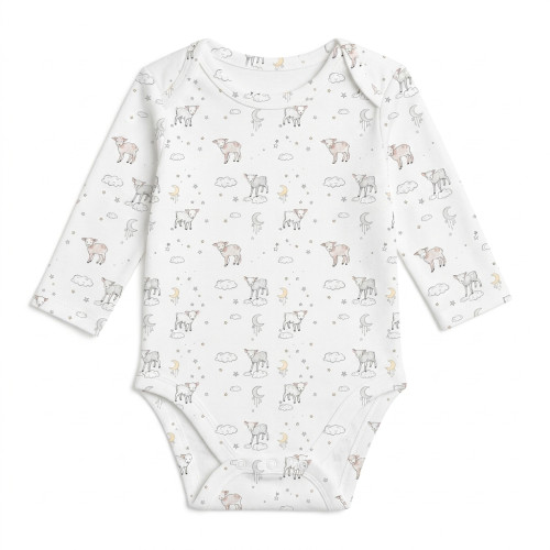 Боди с длинным рукавом  для малышей BLS001  LITTLE LAMB
