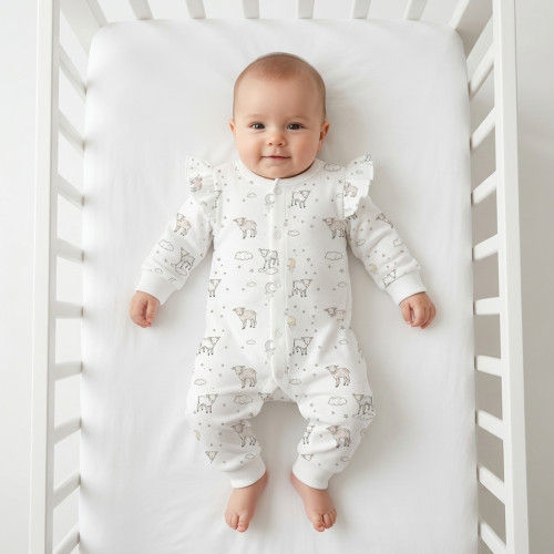 Ромпер с длинным рукавом и крылышками K070 LITTLE LAMB