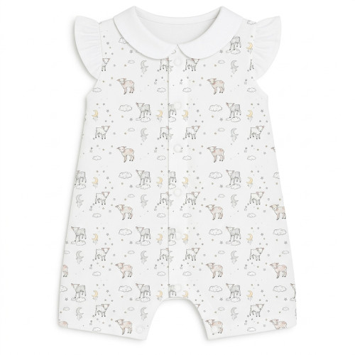 Песочник из хлопка Supima с крылышками и воротником R007CL LITTLE LAMB