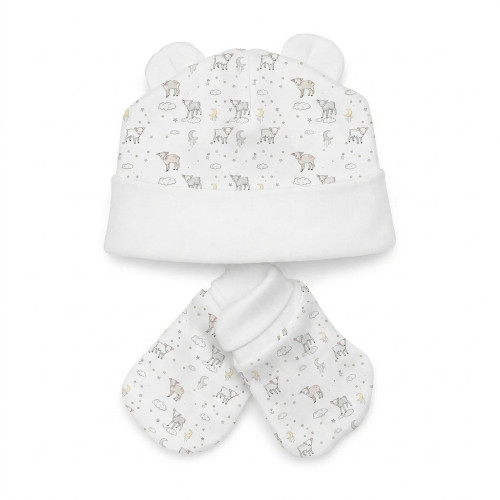 Комплект: шапочка та царапки Set010 LITTLE LAMB