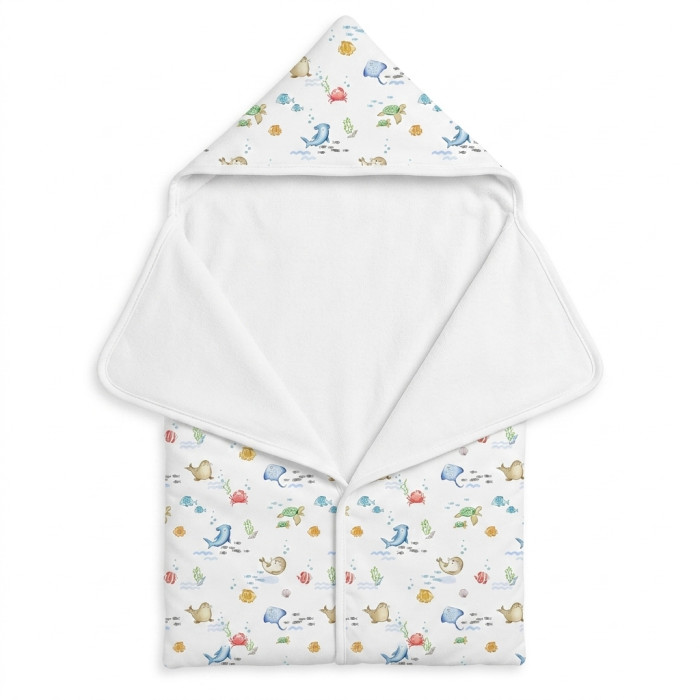 Затишний Конверт (кокон) Babynest C001 MARINE LIFE