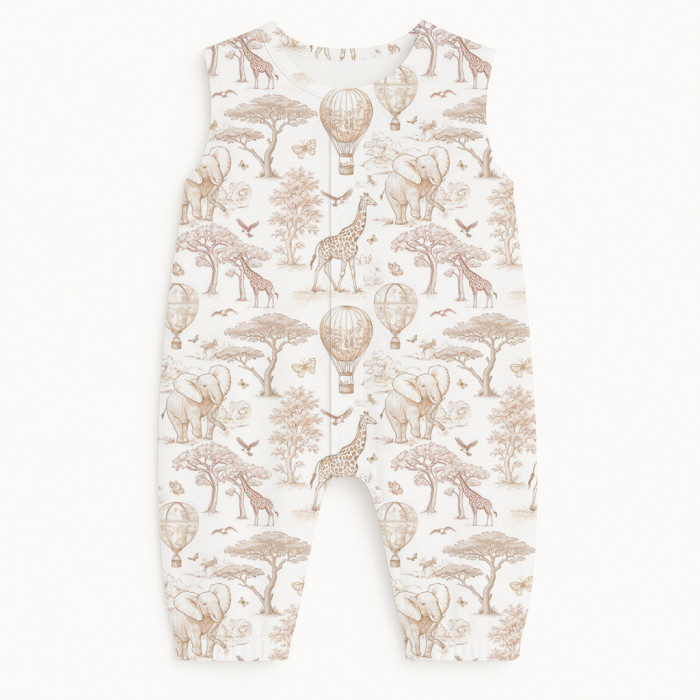 Довгий пісочник із рукавами з бавовни Supima R009 Sand Toile Africa
