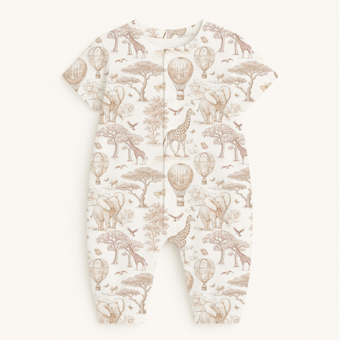 Довгий пісочник із рукавами з бавовни Supima R017 Sand Toile Africa