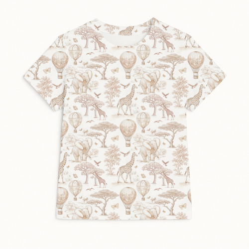 Футболка с коротким рукавом для мальчиков и девочек TSH001 Sand Toile Africa