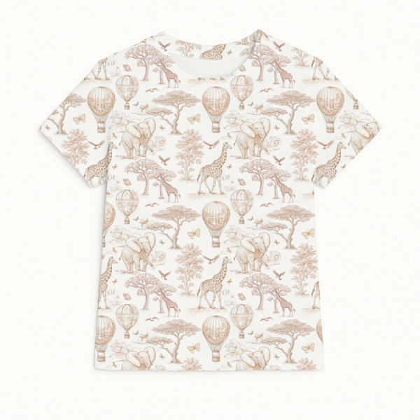 Футболка з коротким рукавом для хлопчиків та дівчаток TSH001 Sand Toile Africa