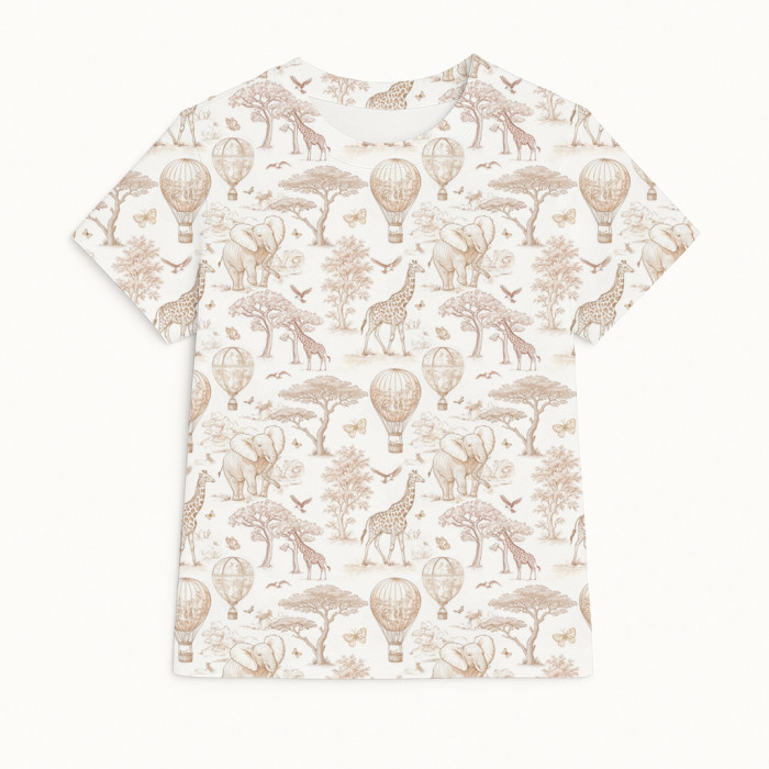 Футболка з коротким рукавом для хлопчиків та дівчаток TSH001 Sand Toile Africa