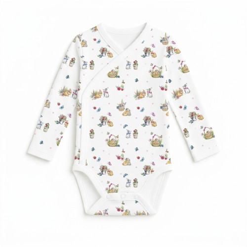 Боді Kimono з довгим рукавом для немовлят BLS004 BERRIES