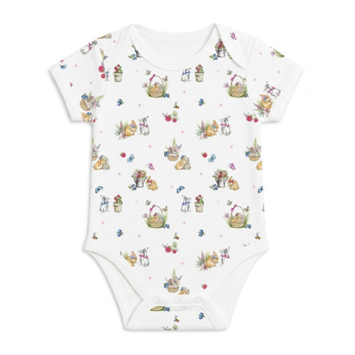 Боді Kimono з кортким рукавом для немовлят BSHL004  BERRIES