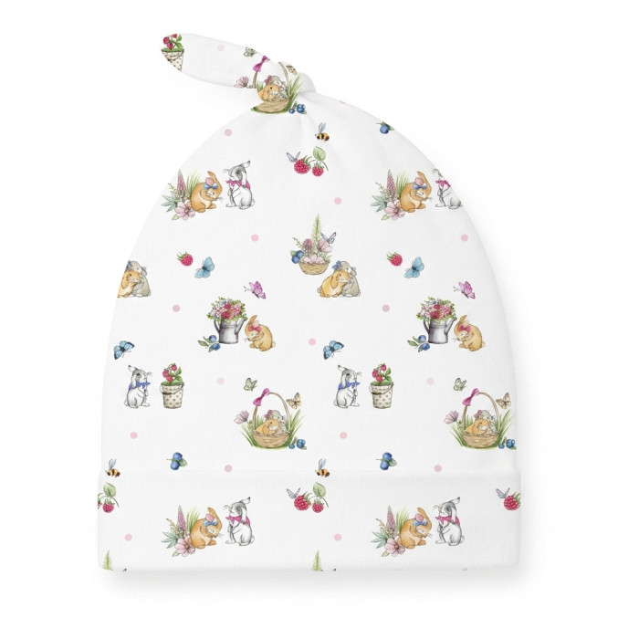 Шапочка з вузликом з бавовни Supima H003 BERRIES