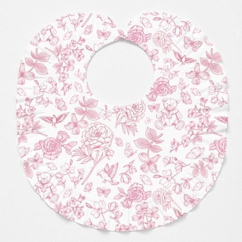 Слинявчик з обробкою рюшкой BIB006 CHLOE PINK