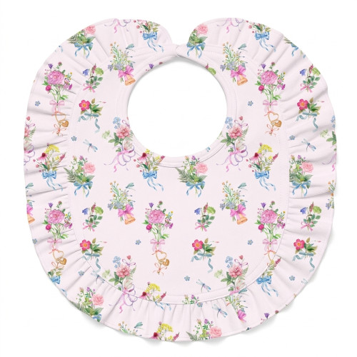 Нагрудник с рюшкой для девочки BIB006 BOQUETTE