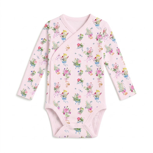 Боді Kimono з довгим рукавом для немовлят BLS004