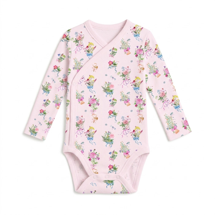 Боді Kimono з довгим рукавом для немовлят BLS004 BOQUETTE