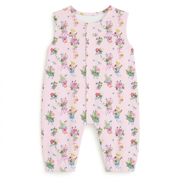 Длинный песочник с рукавами из хлопка Supima R009 BOQUETTE