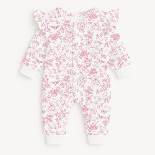 Ромпер с длинным рукавом и крылышками K070 CHLOE PINK
