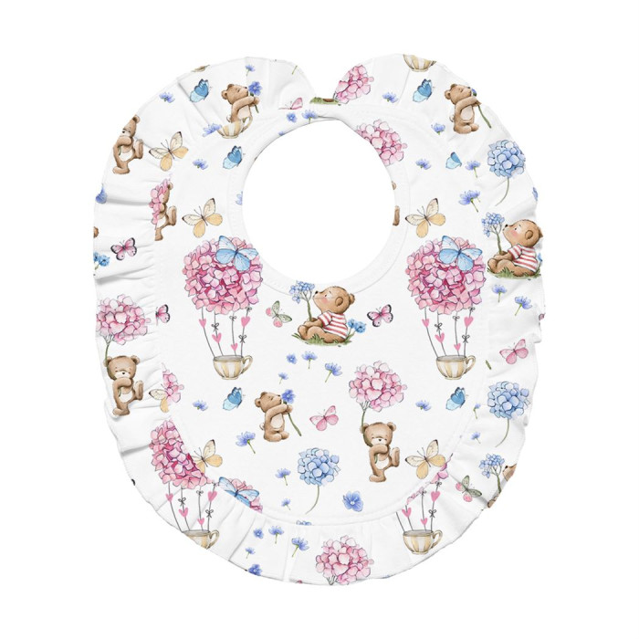 Слюнявчик з обробкою рюшкой BIB006 Azalia