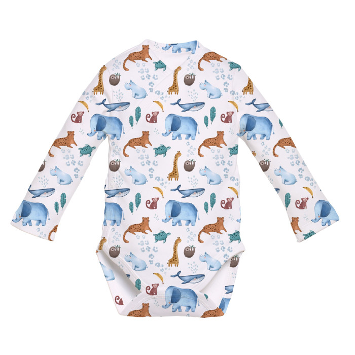 Боді Kimono з довгим рукавом для немовлят BLS004