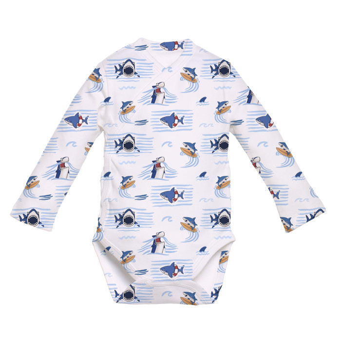 Боді Kimono з довгим рукавом для немовлят BLS004 Shark