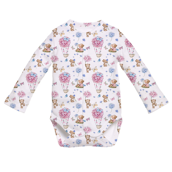 Боді Kimono з довгим рукавом для немовлят BLS004 Azalia
