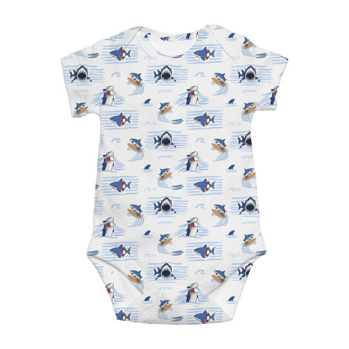Боді з коротким рукавом для немовлят BSHL001  Shark
