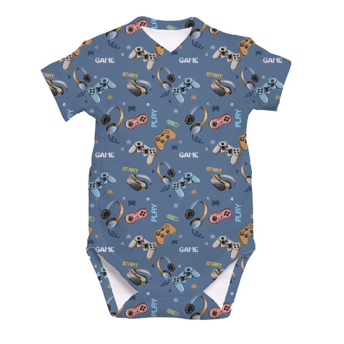 Боди  Kimono с коротким рукавом для малышей BSHL004  Game