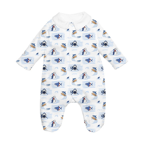 Слип с воротничком из 100% хлопка Pima — модель K063 Shark
