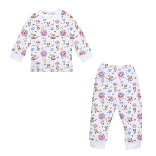 Дитяча піжама з довгим рукавом з 100% pima котона PJ001 Azalia