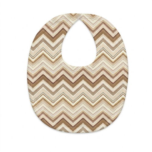 Слинявчик з піко-обробкою BIB005 ZIG ZAG BROWN