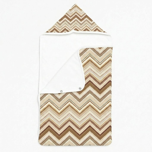 Затишний Конверт (кокон) Babynest C002 ZIG ZAG BROWN