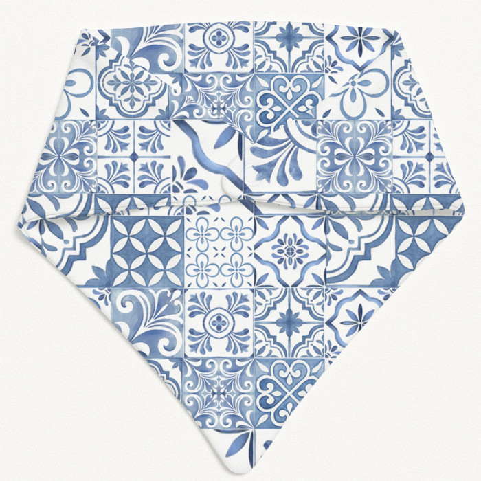 Слинявчик-бандана трикутної форми для немовлят Bib001 AMALFI BLUE