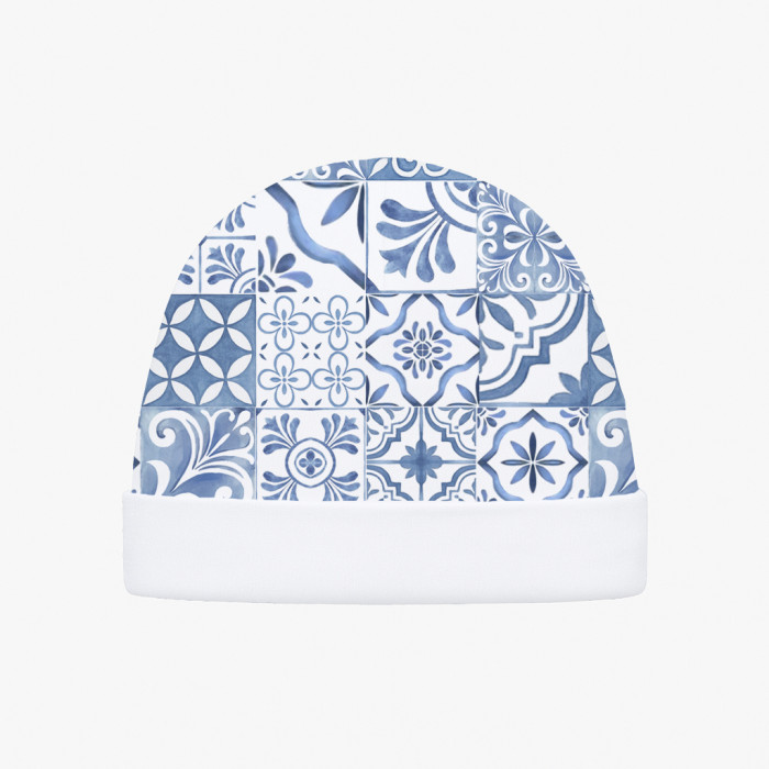 Дитяча шапочка з відворотом H004  AMALFI BLUE