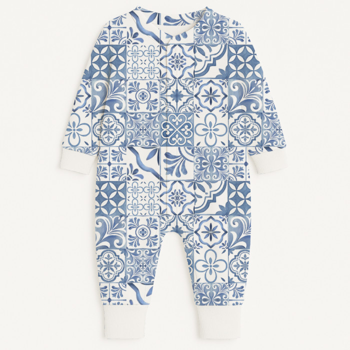 Ромпер з довгим рукавом K060 AMALFI BLUE