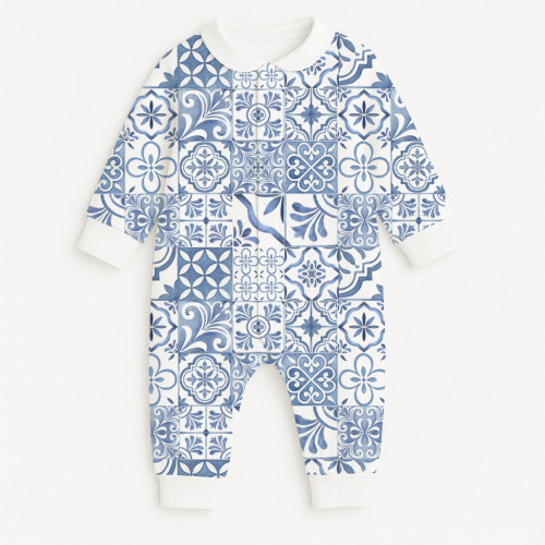 Ромпер с длинным рукавом и воротником K060CL AMALFI BLUE
