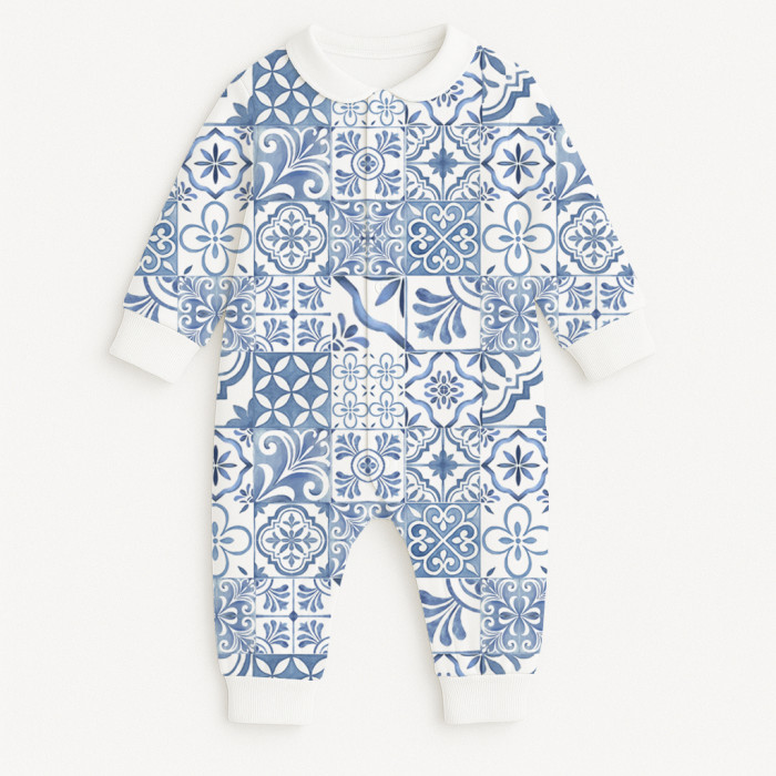 Ромпер з довгим рукавом i комірцем K060CL AMALFI BLUE