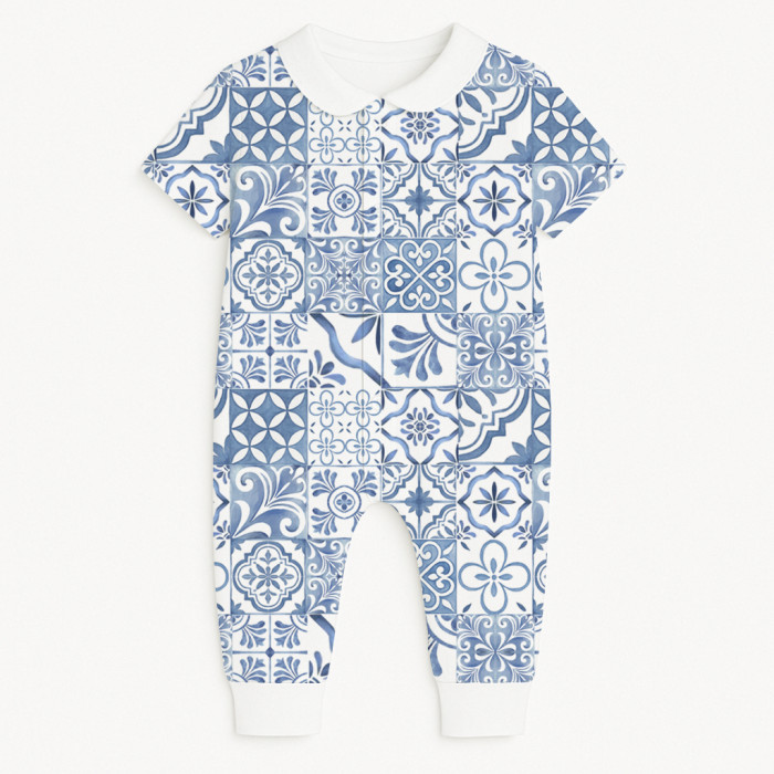 Ромпер з коротким рукавом i комірцем K061CL AMALFI BLUE